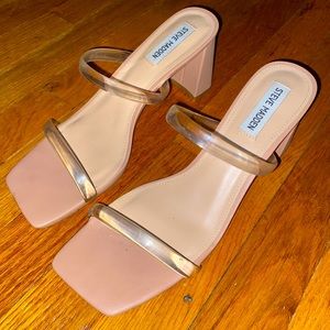 Steve Madden clear heels